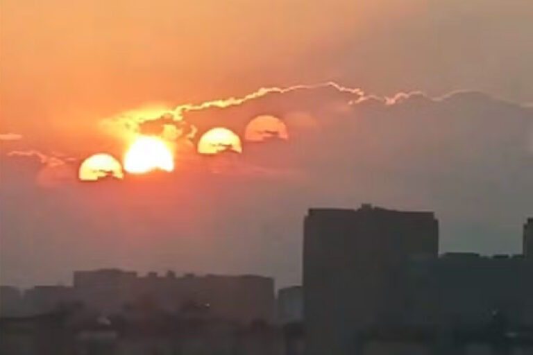 Imagem com sete sois surge no céu da China e intriga internautas
