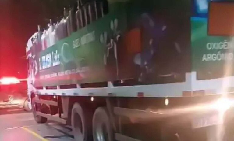 Caminhoneiro é preso em flagrante transportando drogas em cilindros de oxigênio na BR-262