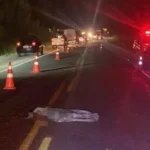 Pedestre morre atropelado por carreta na BR-163