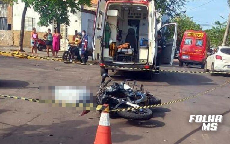 Guarda Municipal de Corumbá morre em acidente de moto com carro no bairro Generoso