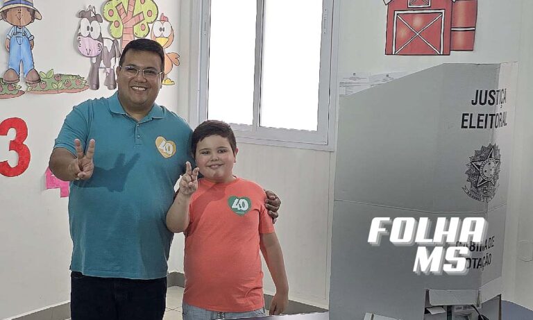 Dr. Gabriel vota e reforça discurso de renovação política em Corumbá 