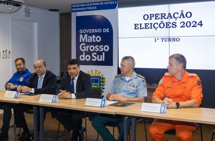 Sejusp intensifica segurança em todo o MS para o pleito de domingo