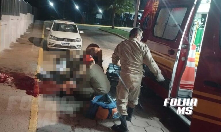 Grupo agride homem com golpes de facão em Ladário