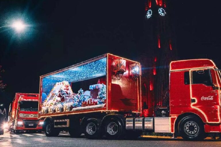 A Caravana de Natal da Coca-Cola passa por Campo Grande, Dourados e Itaporã. Confira as ruas e horários do trajeto oficial.