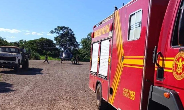Avião capota durante decolagem em fazenda de Miranda