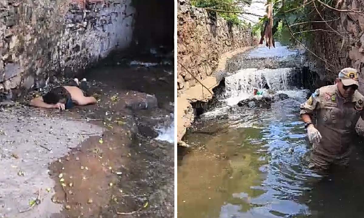 homem que caiu de 8 metros no centro de corumbá