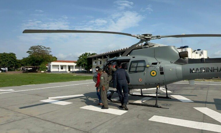 Marinha realiza resgate aeromédico de jovem em aldeia a 160 km de Ladário