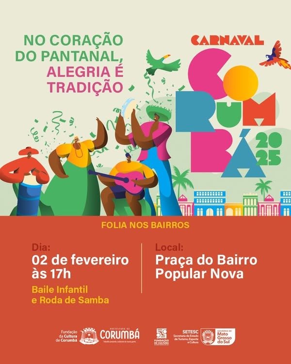 carnaval 2025 em Corumbá inicia com folia nos bairros