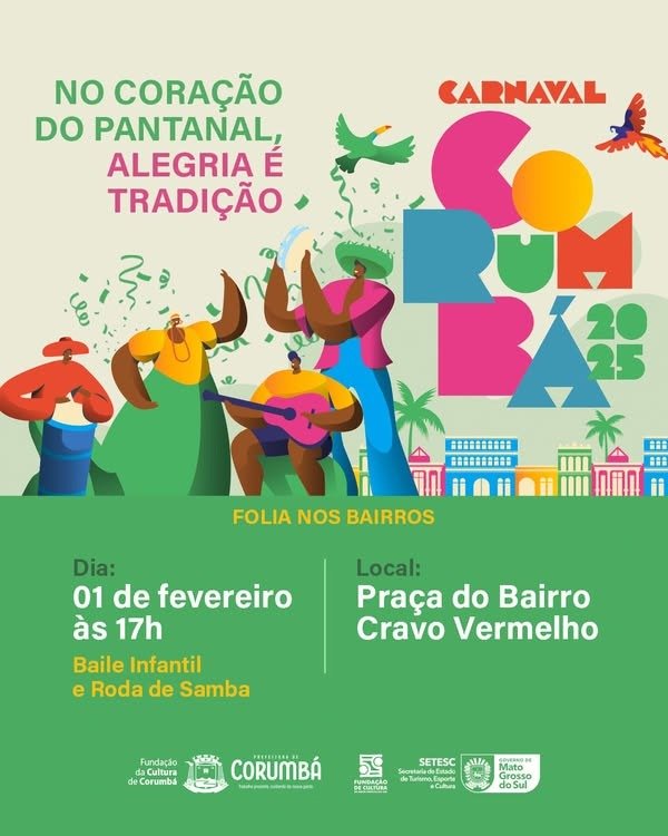 carnaval 2025 em Corumbá inicia com folia nos bairros