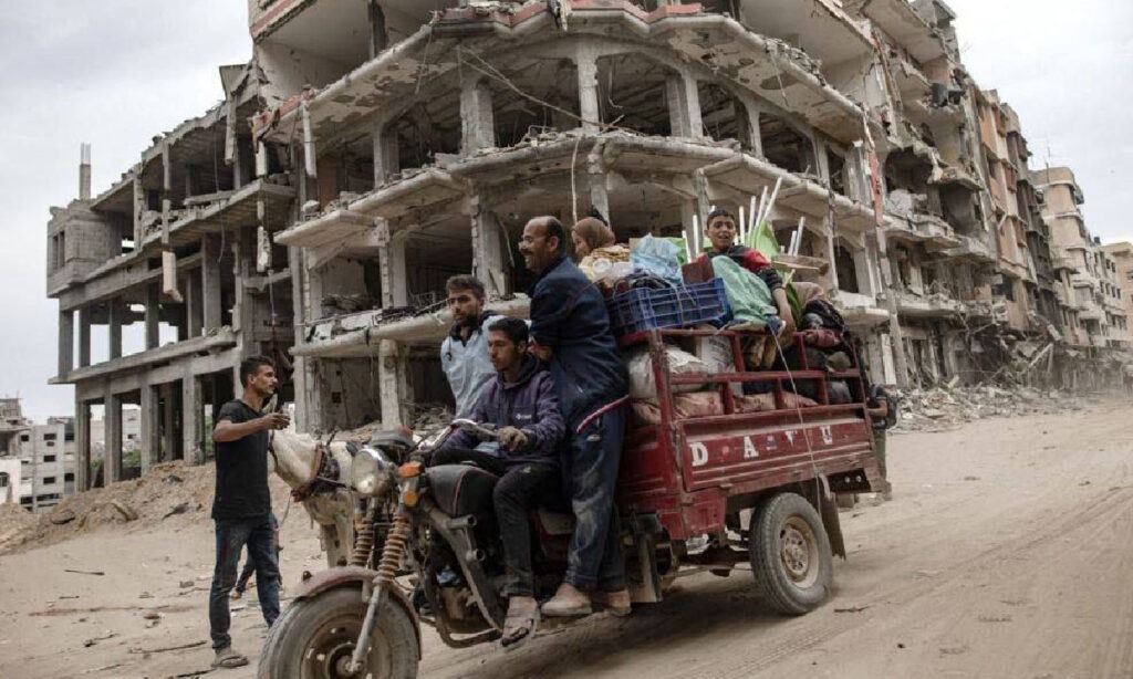 palestinos retornam para gaza2