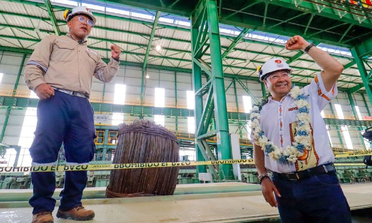 Siderúrgica Mutun foi inaugurada com a presença do Presidente Luís Arce