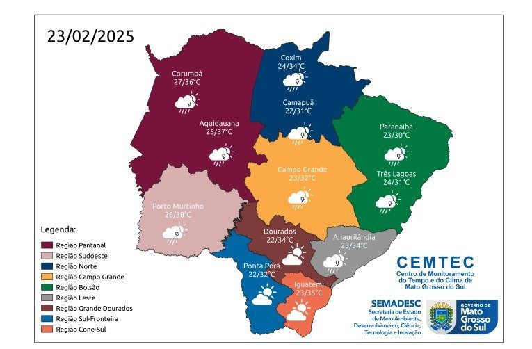 Fim de semana em MS terá calor intenso e pancadas de chuva 3 calor intenso