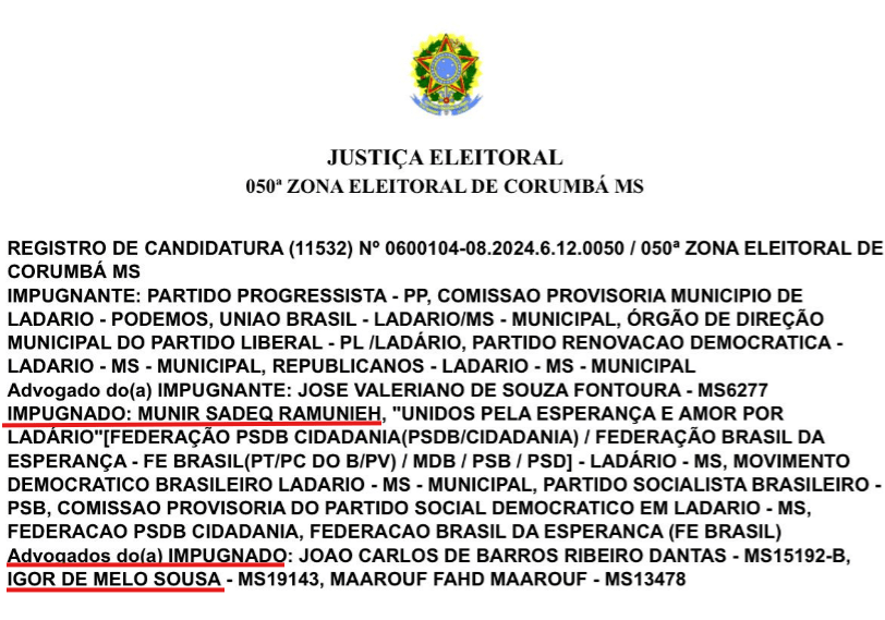 em licitação