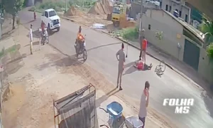 Leia mais sobre o artigo Câmera registrou acidente que deixou ciclista gravemente ferido em Corumbá