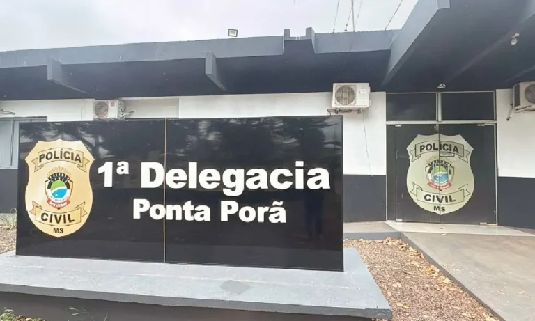 Delegacia de Ponta Porã na fronteira com o Paraguai