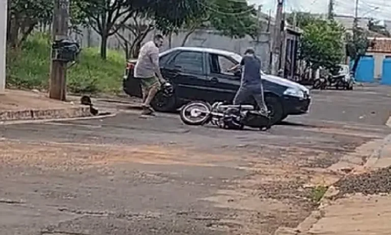 Motociclista baleado no aero rancho