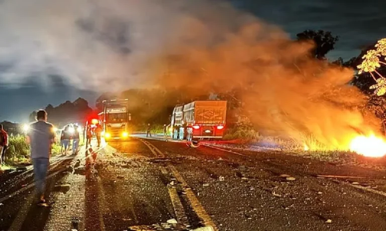 Mulher e três filhos morreram em acidente na BR-060 neste domingo
