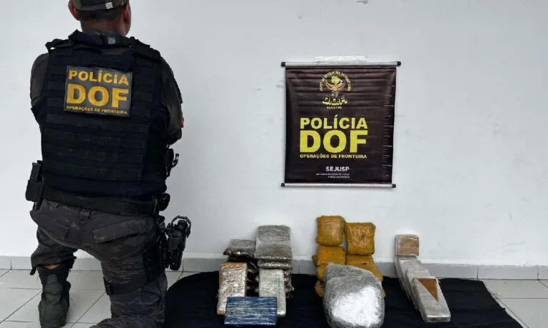 Policiais do DOF apreenderam três mulheres flagradas no transporte de entorpecentes