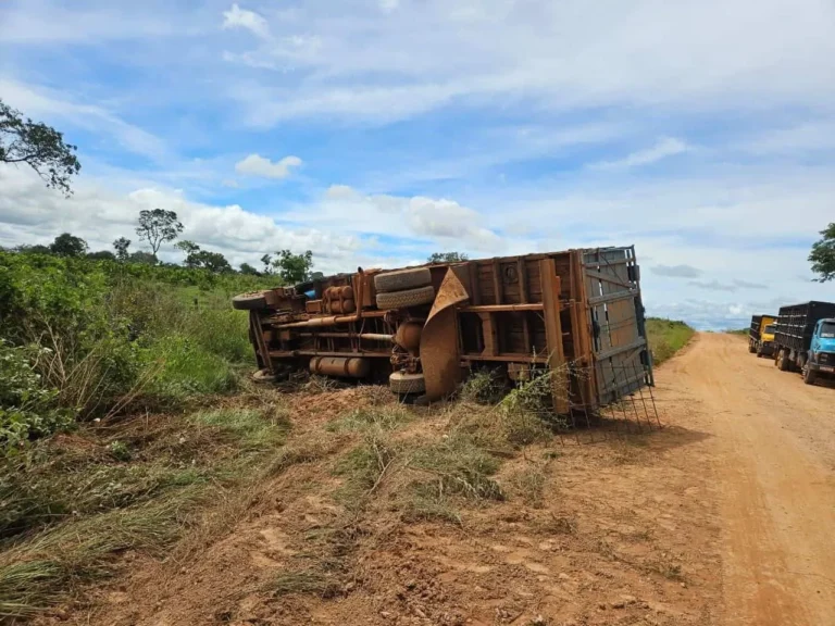 esmagado por caminhão