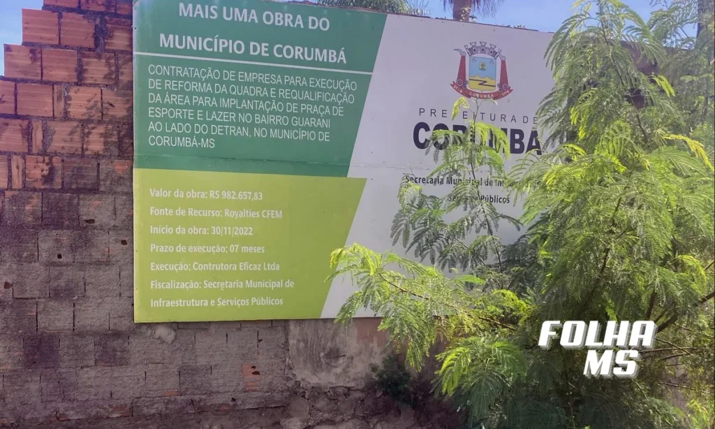 Vereadora solicita reconstrução de quadra de esportes abandonada no Bairro Guarani 2 quadra de esportes está com obra paralisada desde 2022