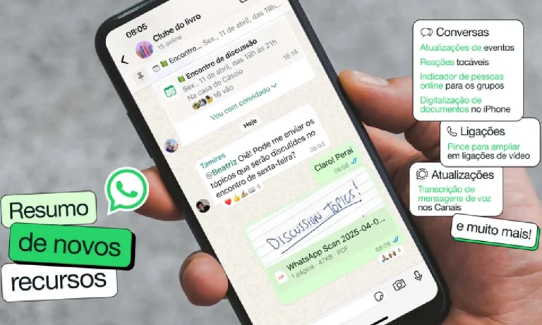 WhatsApp libera pacote de atualizações com foco em grupos, Canais e chamadas