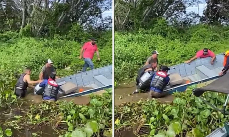 barco vira no rio paraguai