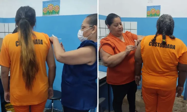 Vacinação contra gripe no presídio feminino de Corumbá