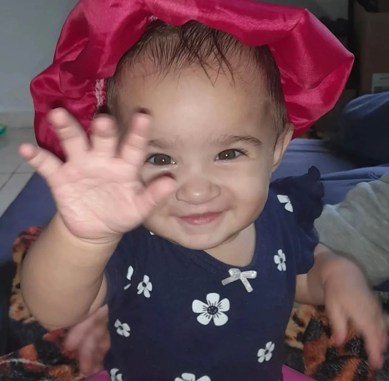 bebê sorriu antes de morrer