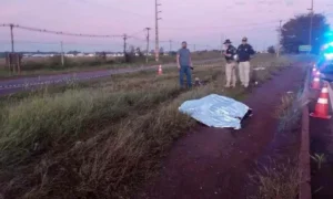 Leia mais sobre o artigo Ciclista venezuelano morre atropelado por micro-ônibus na BR-163 em Dourados