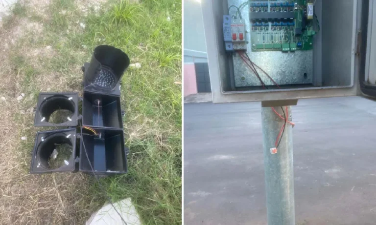 furto de semáforos em Corumbá