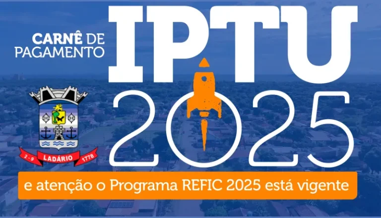 Prefeitura de Ladário libera acesso ao IPTU 2025