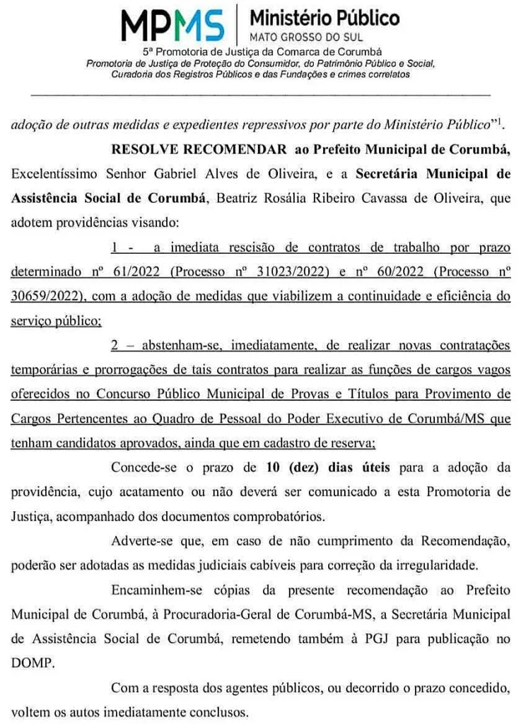 contratações temporárias