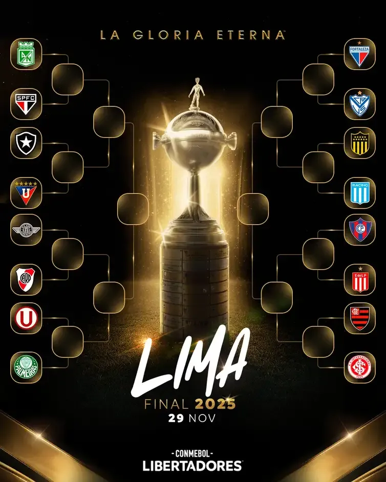Libertadores: Flamengo e Internacional se enfrentam nas oitavas; veja os outros jogos 2 chaveamento a partir das oitavas libertadores