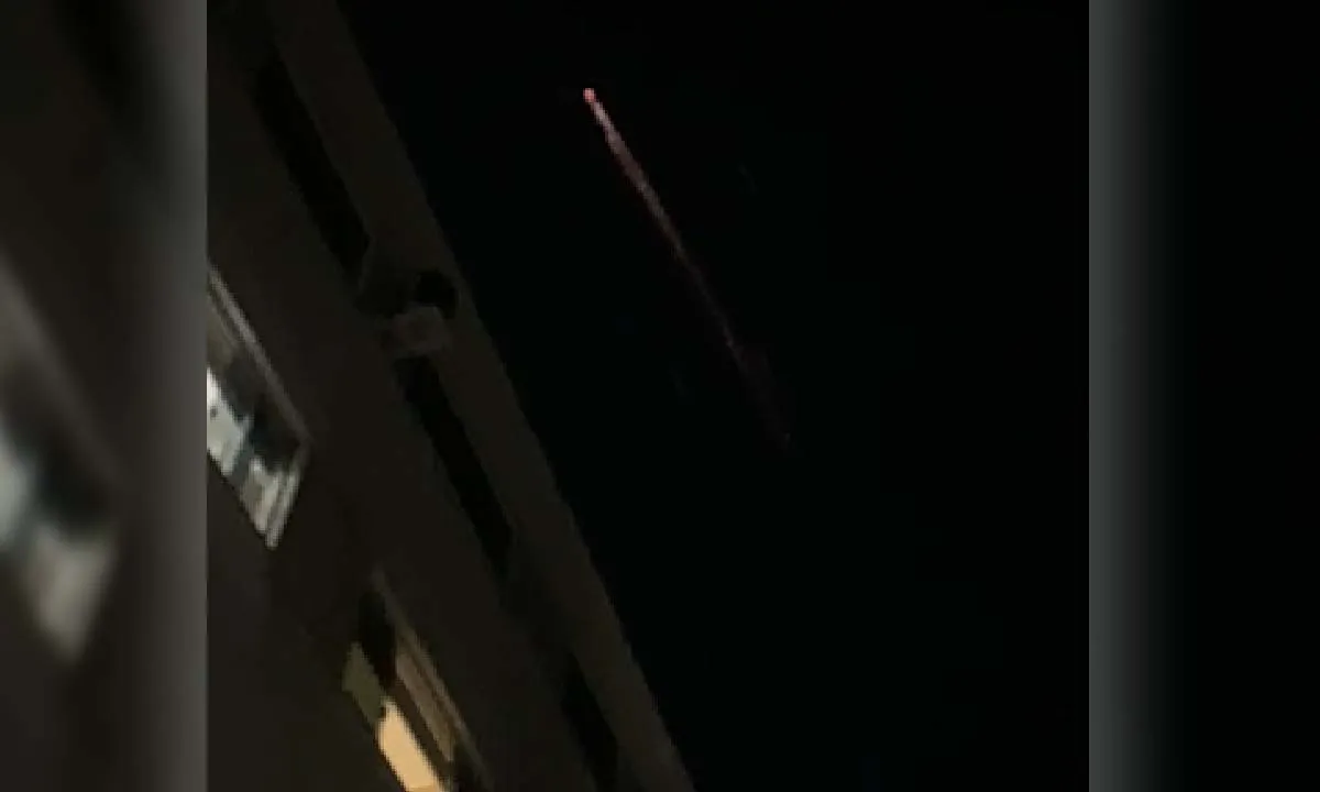 clarão no céu