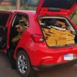 PRF apreende 674 kg de maconha e recupera carro roubado em Miranda