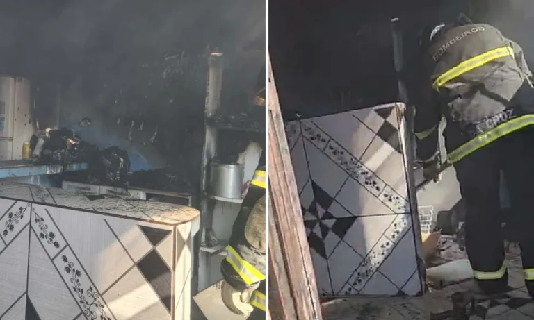 incêndio atinge residência em Ladário