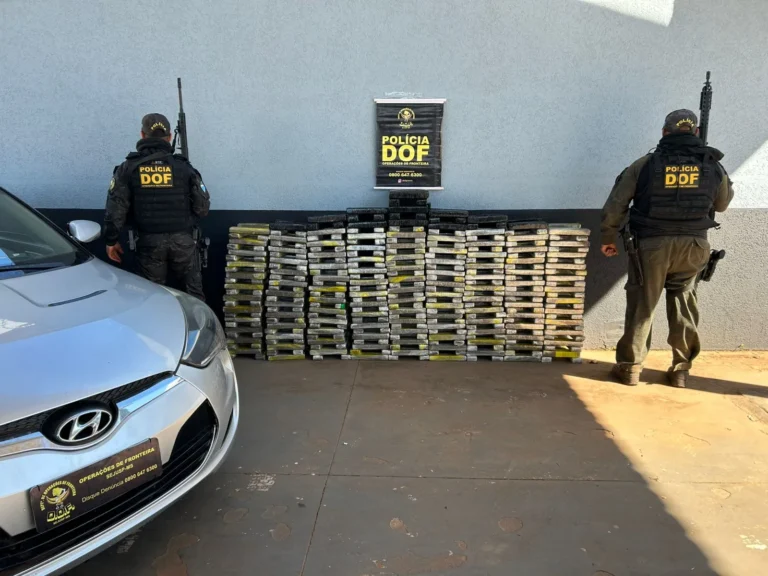 Homem é preso com mais de 330 kg de maconha em carro na MS-295