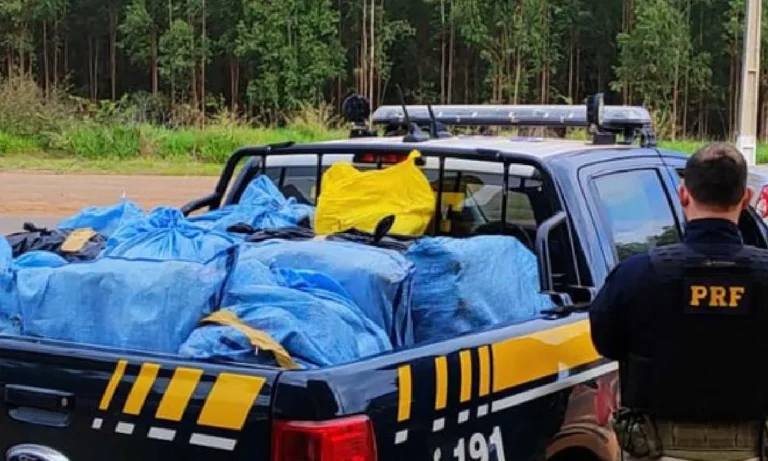 PRF apreende entorpecentes em carga de material reciclável
