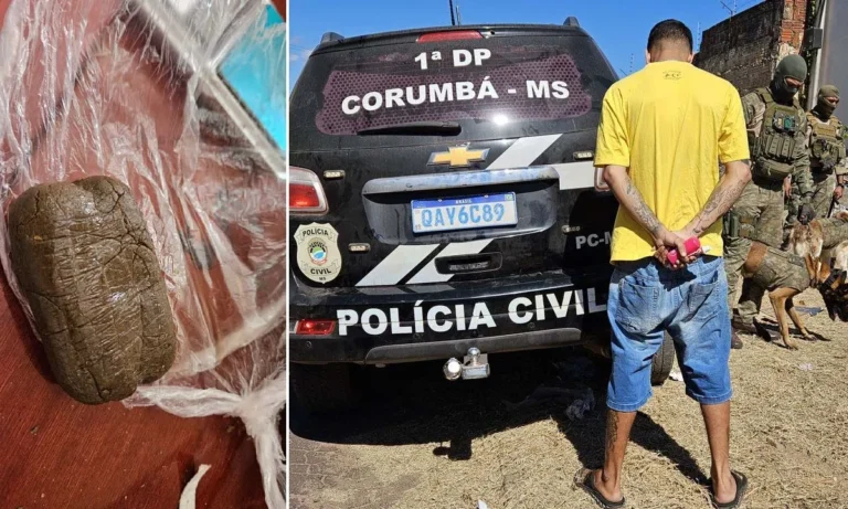homem é preso com droga de alto valor em Corumbá