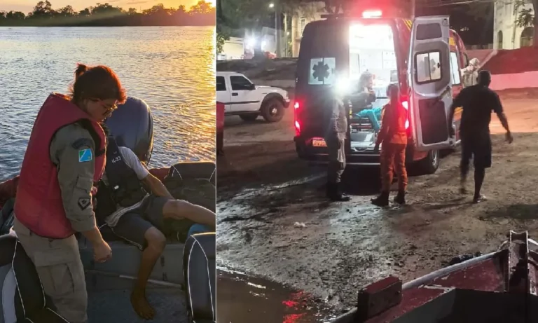 Bombeiros resgatam idoso debilitado na região do Domingo Ramos