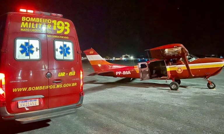Mulher é socorrida pelos bombeiros após três dias com dores na Nhecolândia