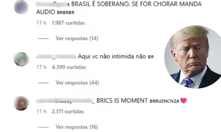 brasileiros criticam Trump