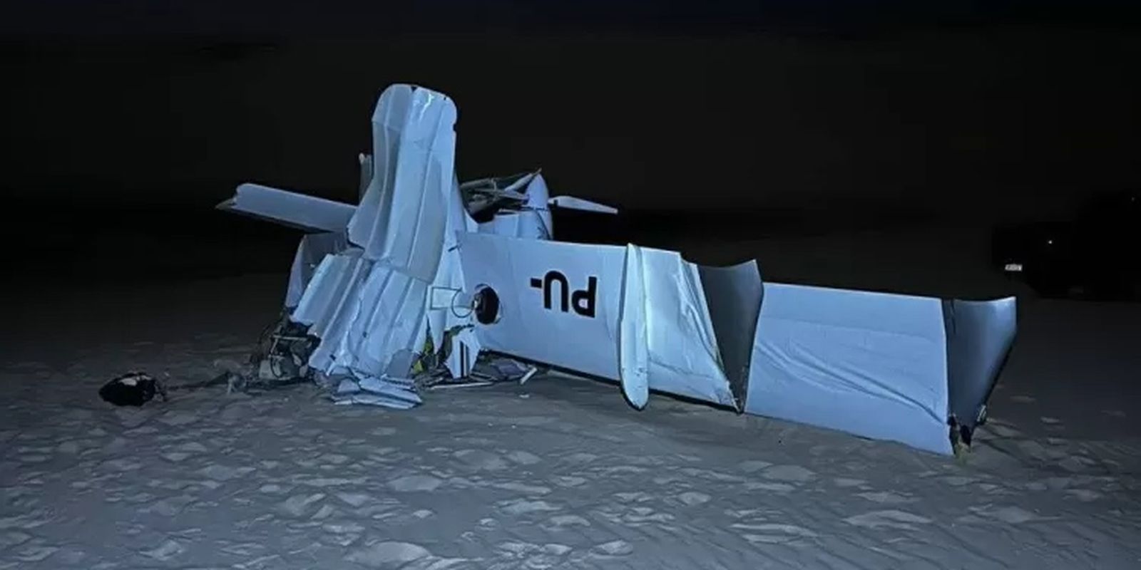 Aviao de pequeno porte cai nos Lencois Maranhenses e