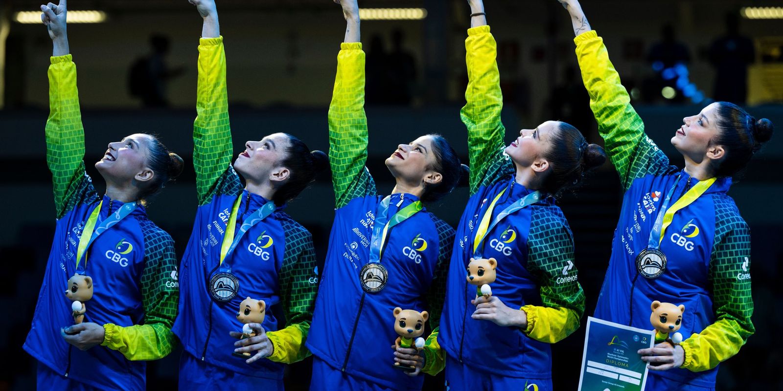 Mundial de GR Brasil conquista prata inedita no conjunto geral
