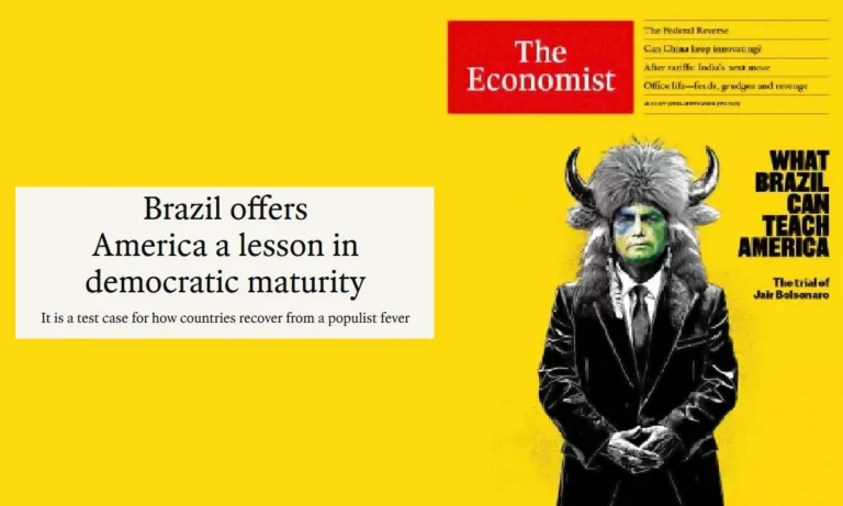 Bolsonaro na capa da The Economist