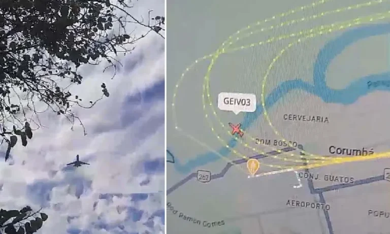 Inspeção técnica aérea da FAB testa sistemas de navegação no aeroporto de Corumbá