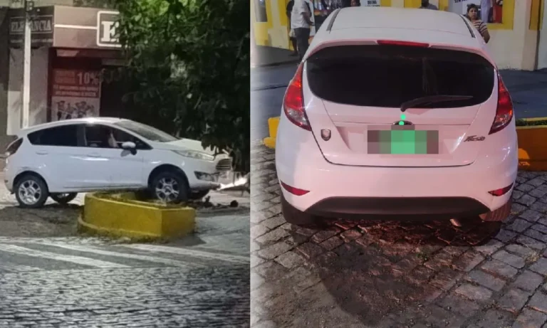 Motociclista de 25 anos fica ferida após colisão com carro no Centro de Corumbá. Corpo de Bombeiros prestou socorro e vítima foi levada ao Pronto-Socorro.