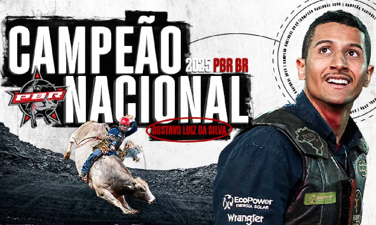 Gustavo Luiz, de Inocência, vence PBR Brasil, leva fivela de Estreante do Ano e conquista “tríplice coroa” da montaria em Barretos.