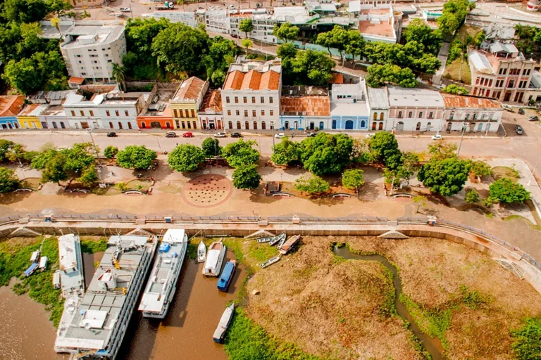 patrimônio histórico casario do porto em Corumbá