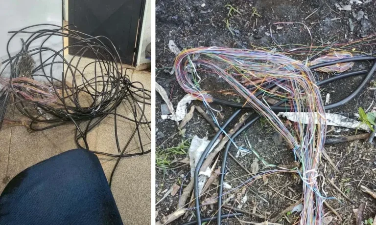 Polícia Militar prende homem por furto de cabos telefônicos no bairro Popular Velha, em Corumbá.